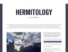 Tablet Screenshot of hermitology.com